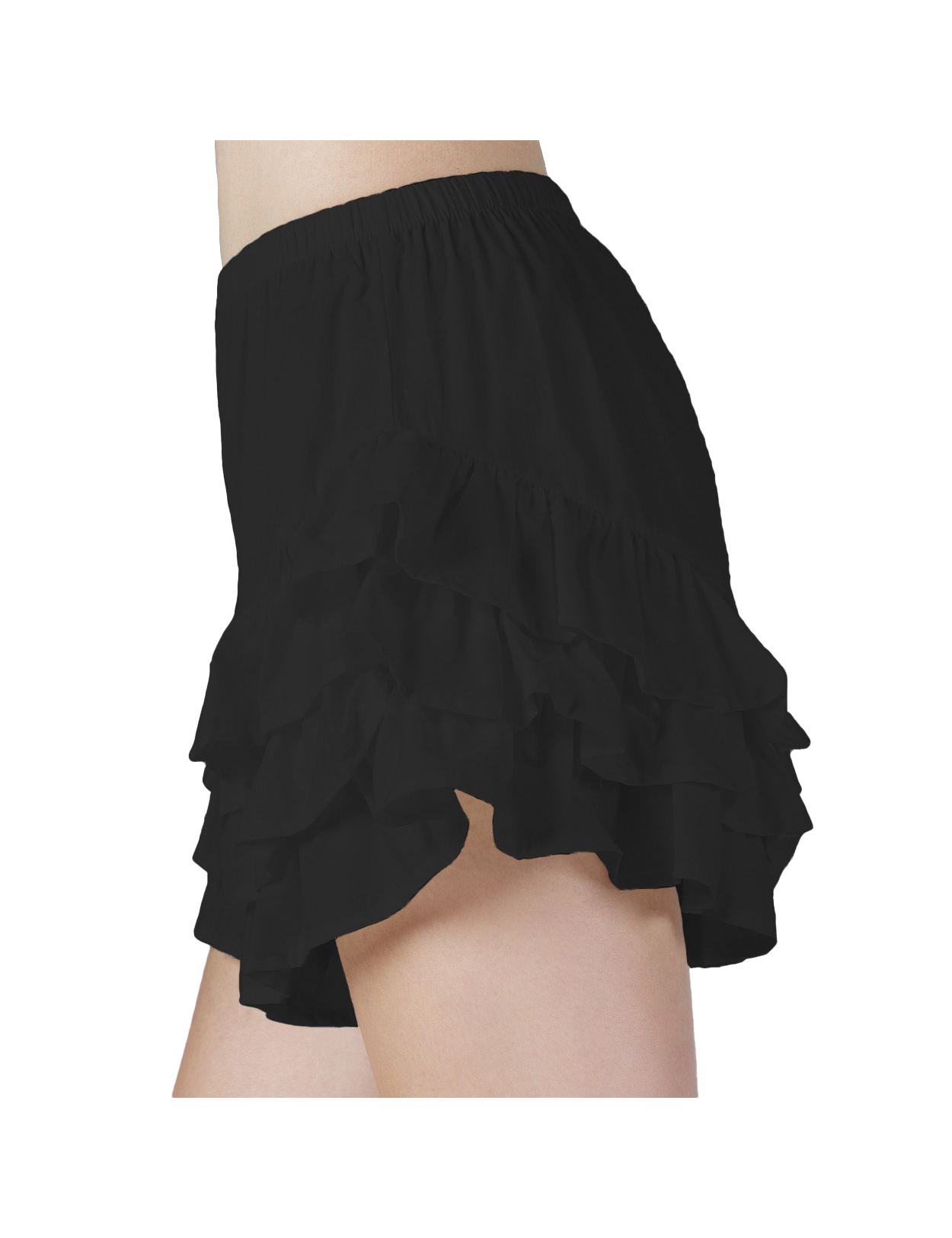Short bouffant à volants 100 % coton pour femme - Vêtements de nuit et de détente