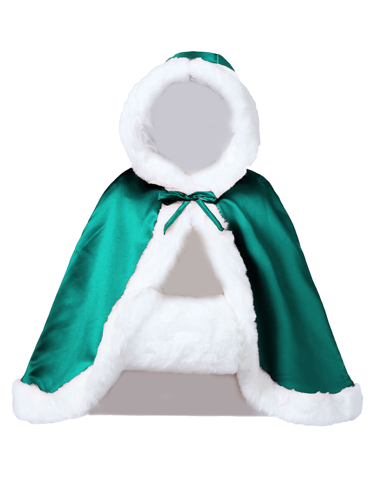 Wendbarer Brautumhang: Kapuze, Pelzbesatz, 17 Farben