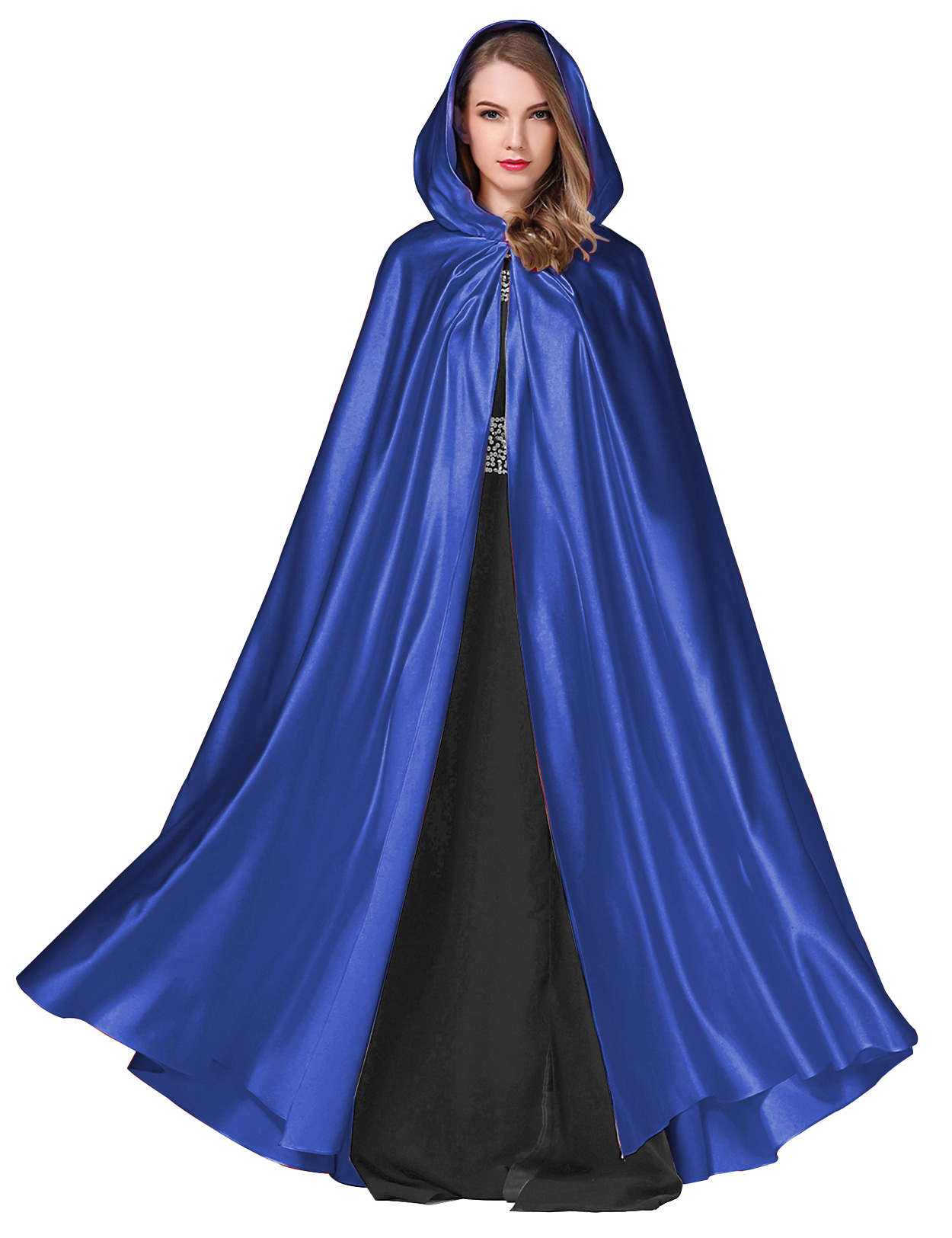 Elegant Hooded Bridal Cape - Full Length Wedding Cloak