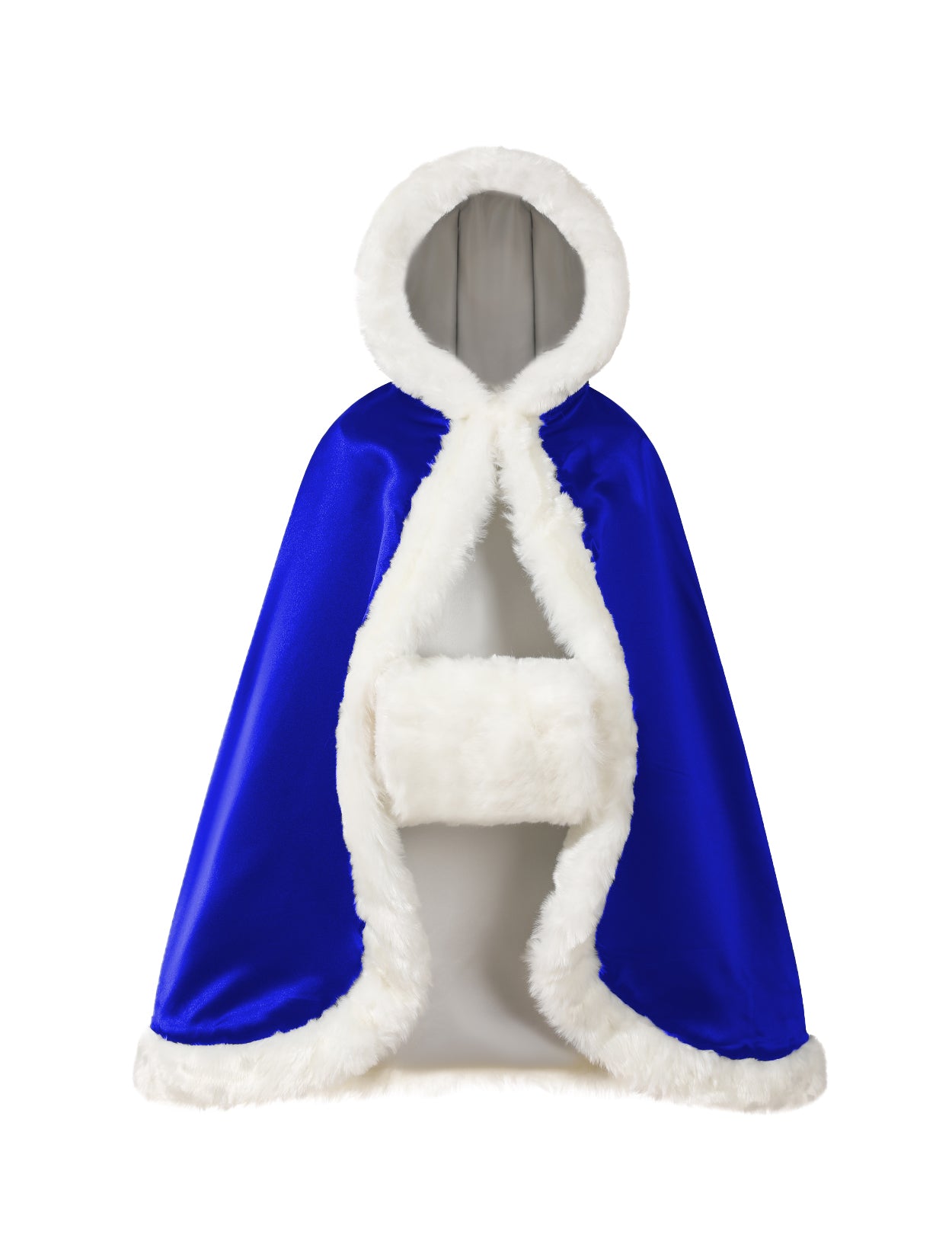 Cape en fourrure pour tout-petit : costume de demoiselle d'honneur et de cape à capuche de Noël