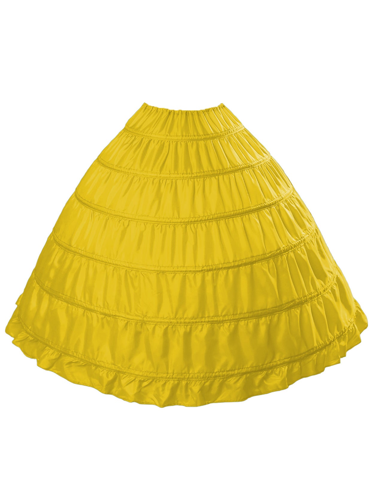 Crinoline trapèze à 6 cerceaux pour robes de mariée longues au sol