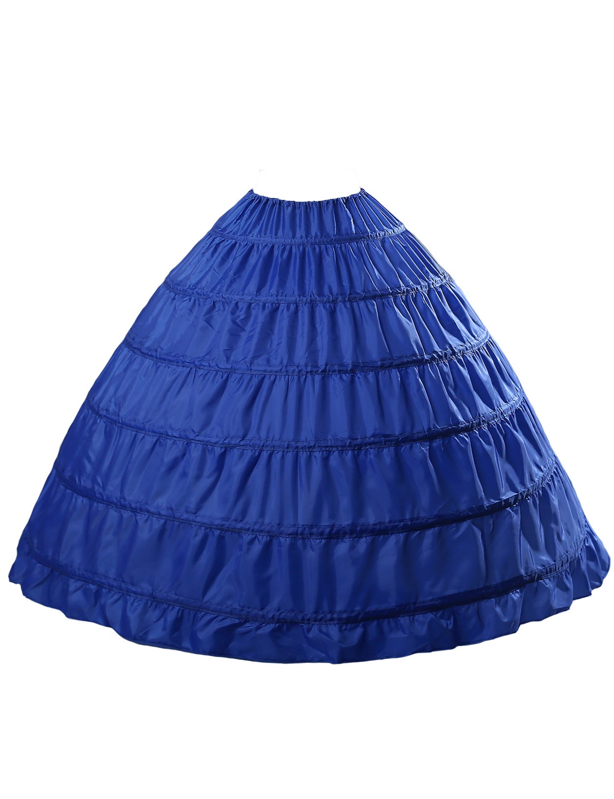Crinoline trapèze à 6 cerceaux pour robes de mariée longues au sol