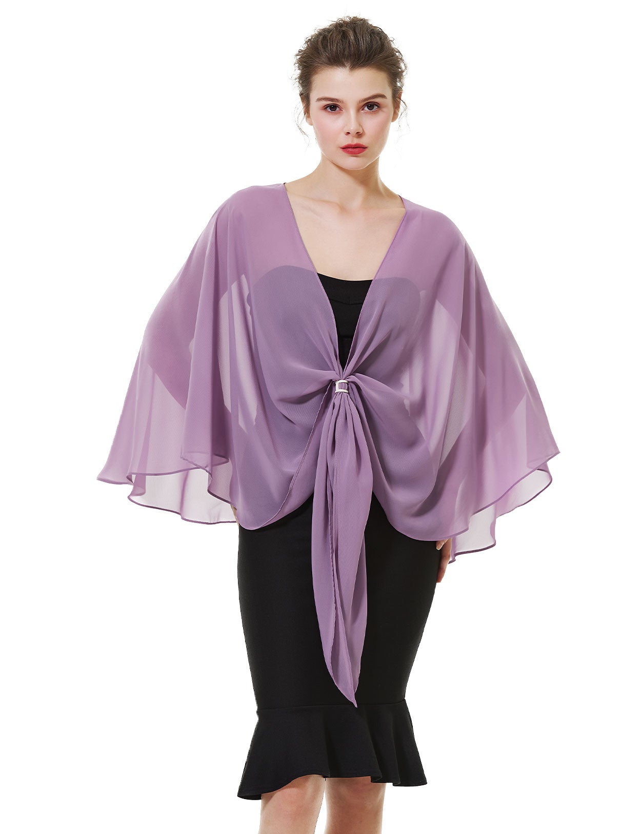Eleganter Chiffon-Hochzeitsschal für Abendkleider