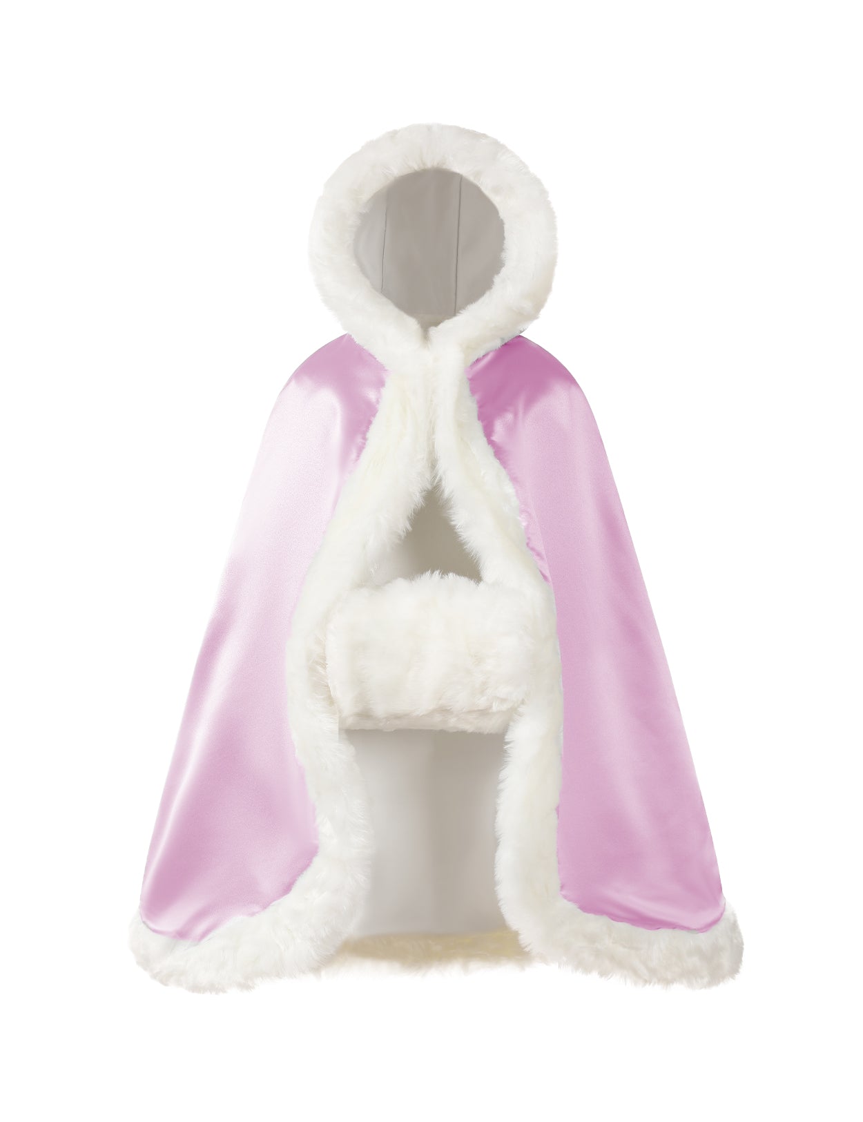 Cape en fourrure pour tout-petit : costume de demoiselle d'honneur et de cape à capuche de Noël
