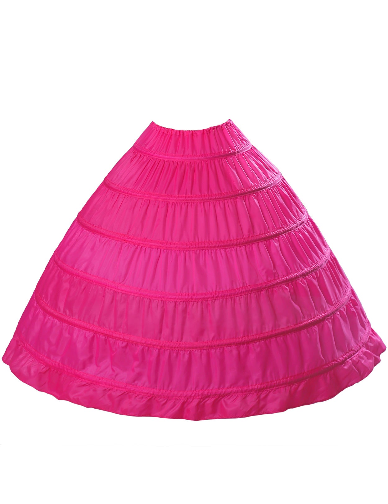 Crinoline trapèze à 6 cerceaux pour robes de mariée longues au sol