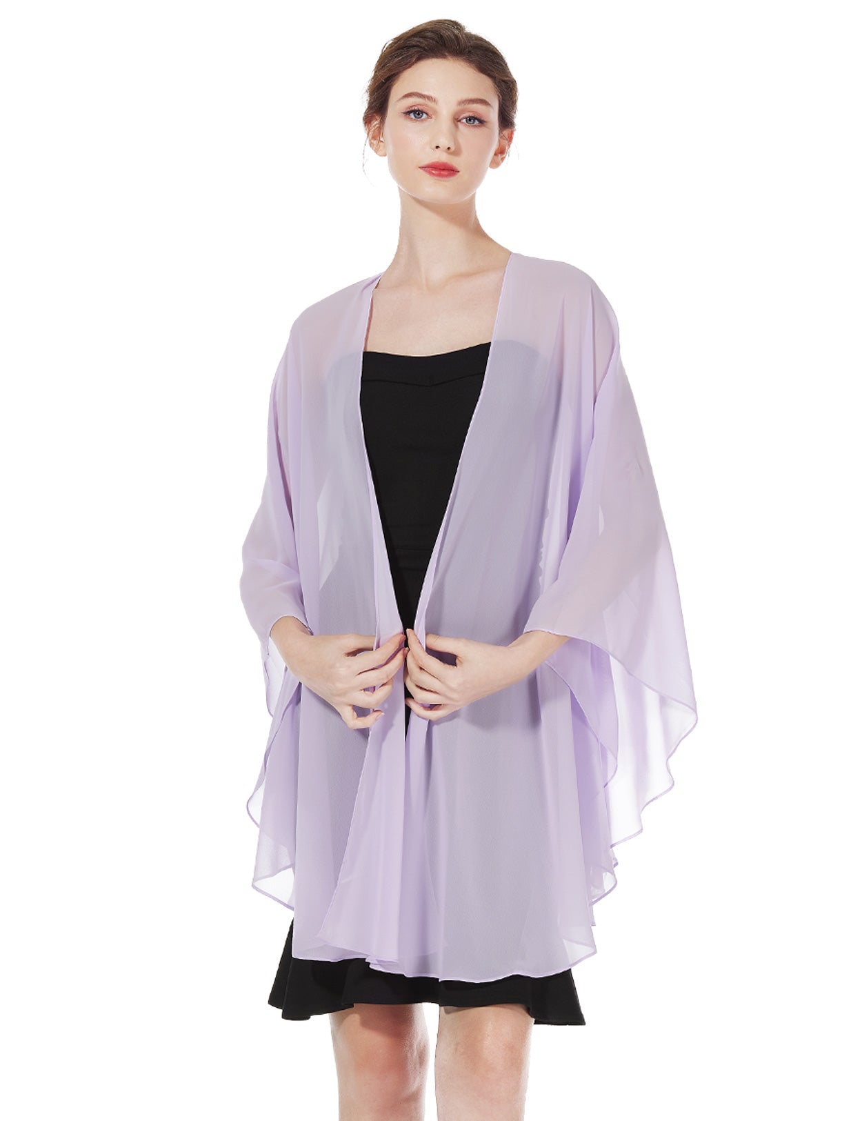 Elegant Chiffon Wedding Shawl - Bridal Evening Scarf Wrap