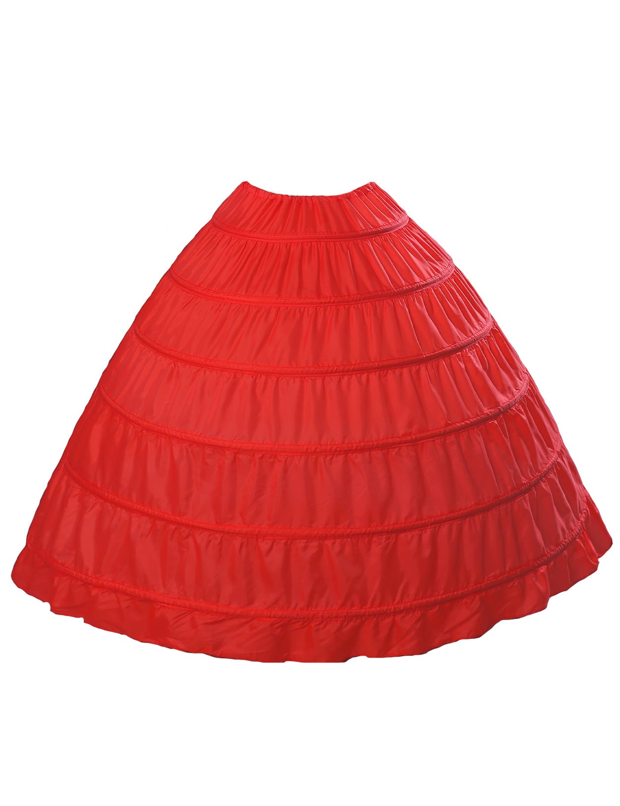 Crinoline trapèze à 6 cerceaux pour robes de mariée longues au sol