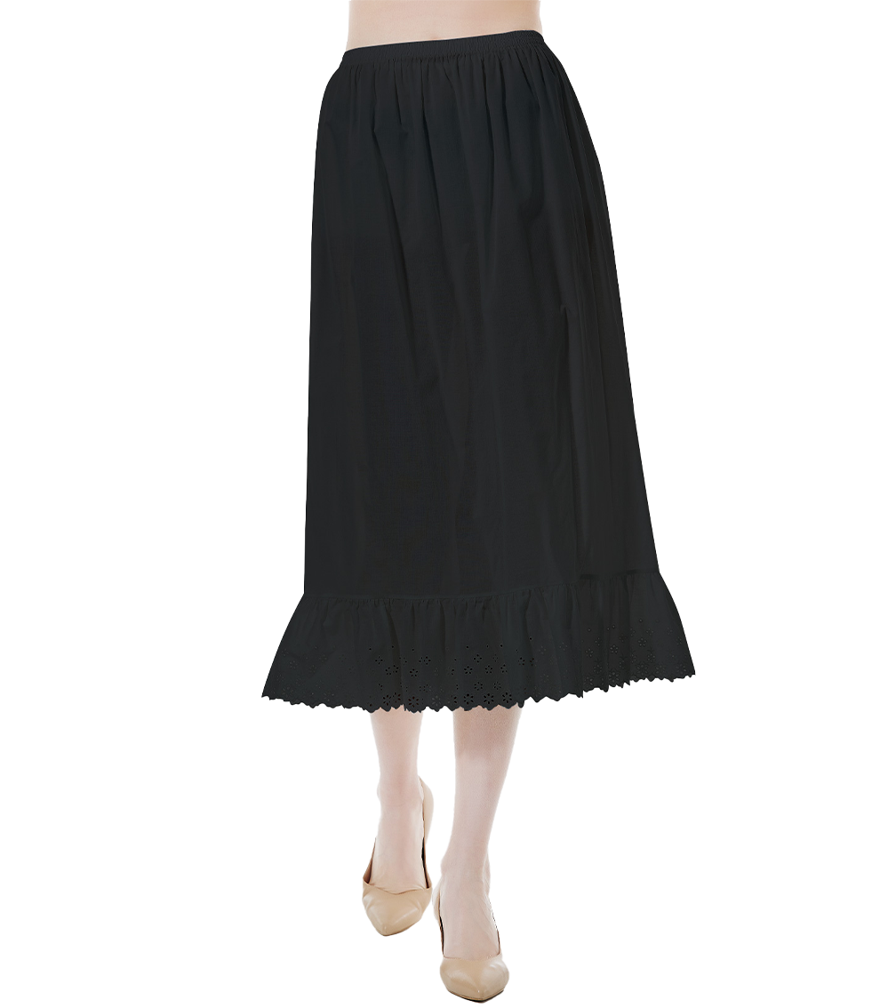 Vintage Lace Half Slip - Cotton Underskirt & Skirt Extender