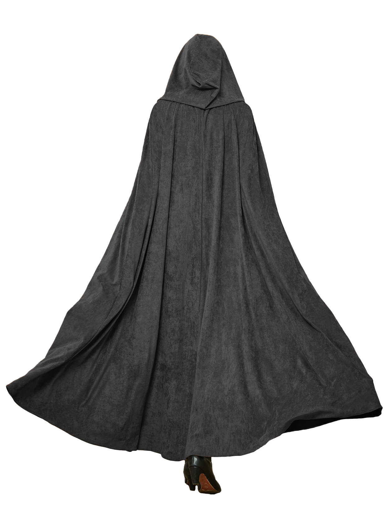 Cape à capuche médiévale pour Halloween, cosplay, cape en daim