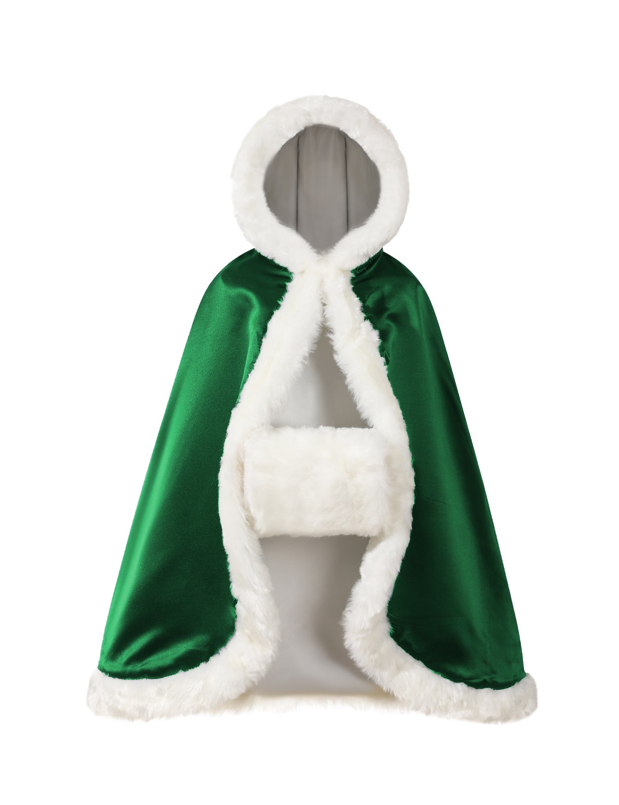 Cape en fourrure pour tout-petit : costume de demoiselle d'honneur et de cape à capuche de Noël