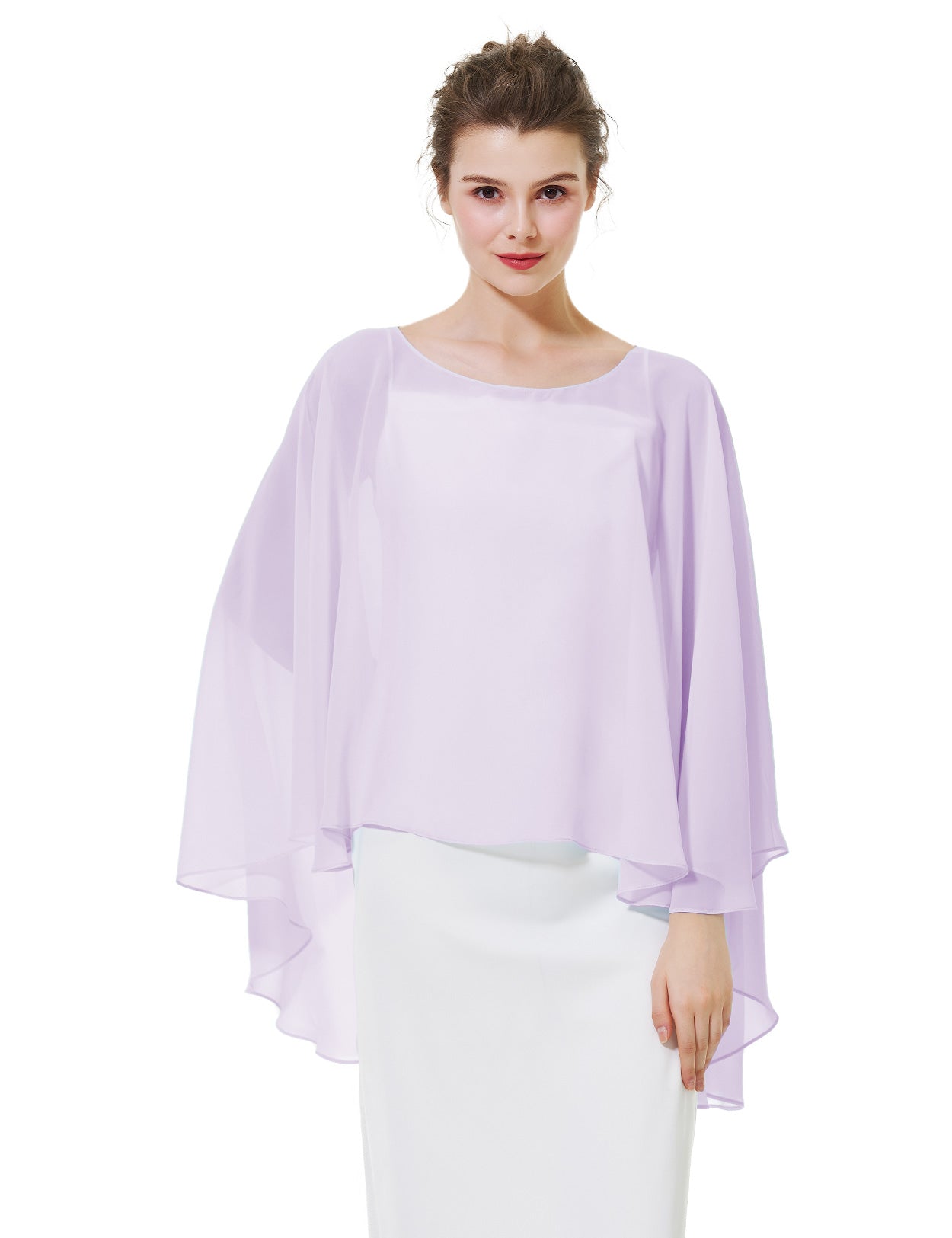 Cape en mousseline pour femme | Étole transparente et châle de soirée pour mariage d'automne