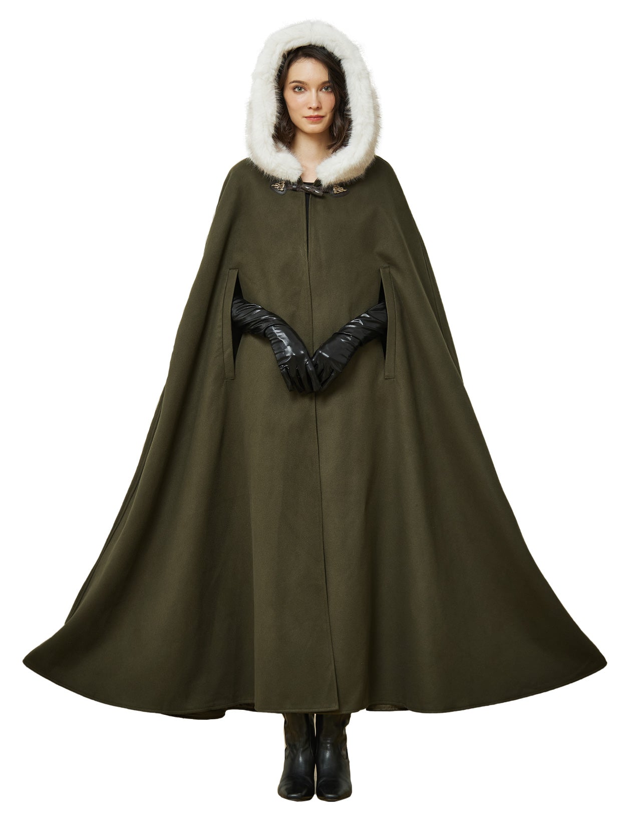 Cape à capuche médiévale pour Castlecore et cosplay gothique