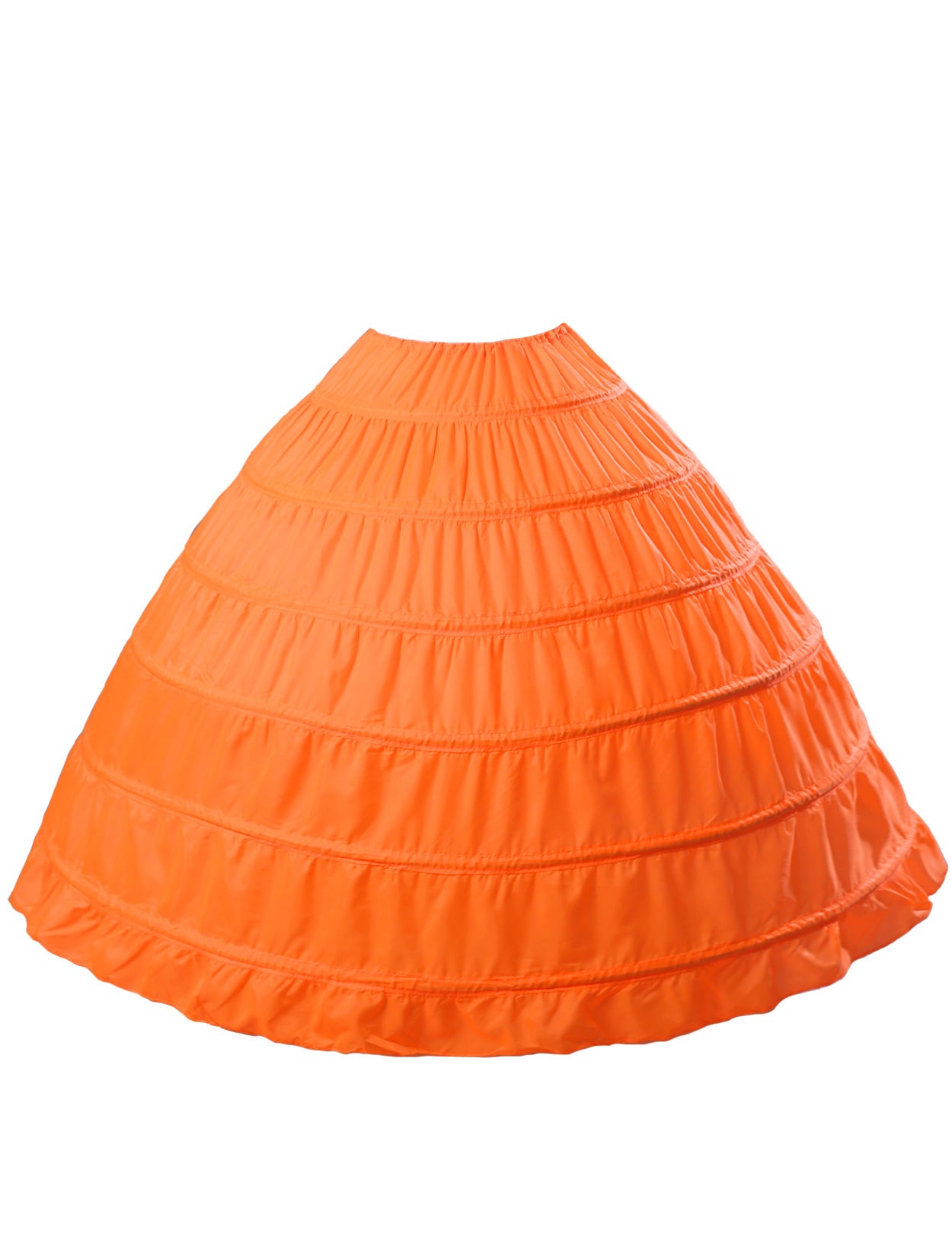 Crinoline trapèze à 6 cerceaux pour robes de mariée longues au sol