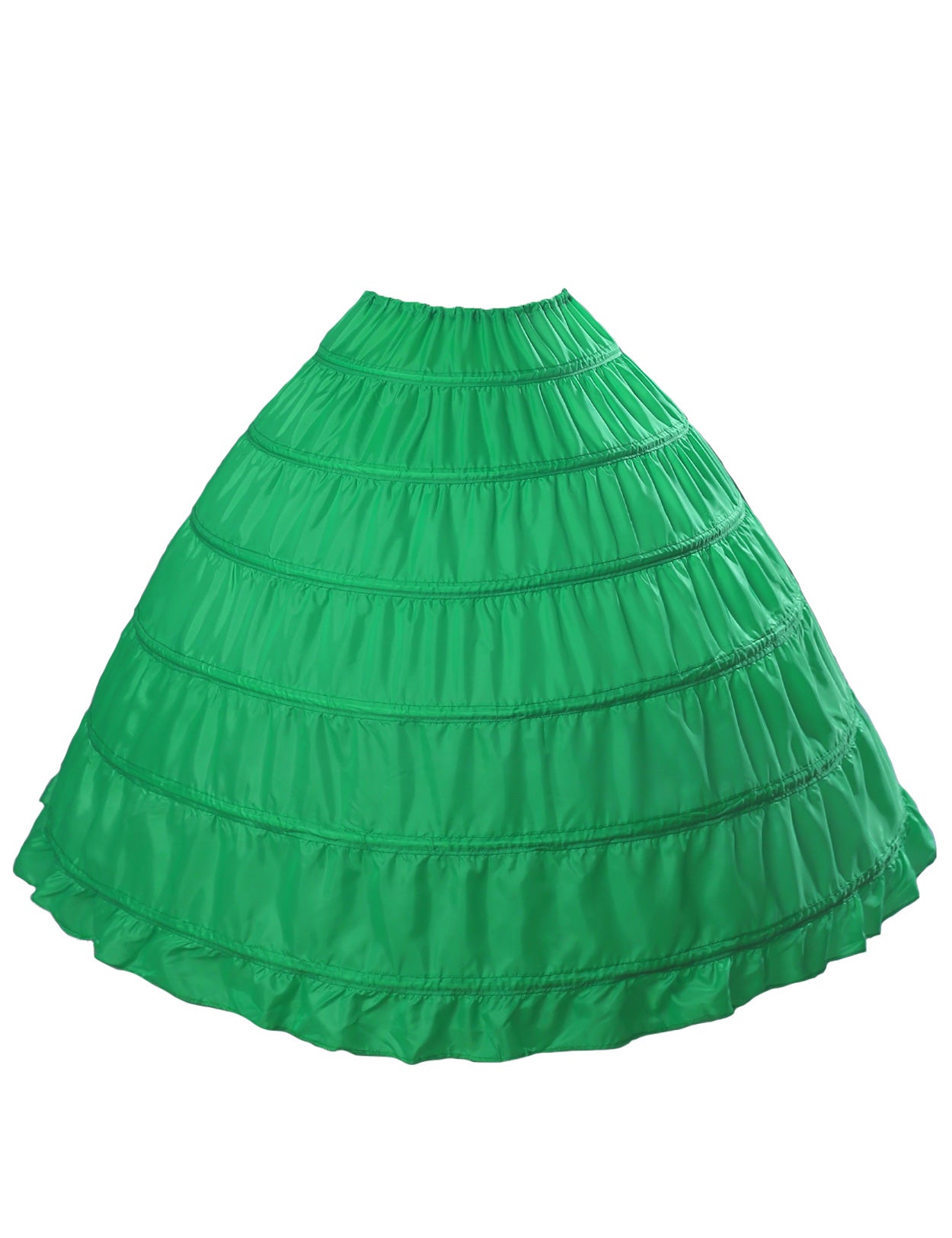 Crinoline trapèze à 6 cerceaux pour robes de mariée longues au sol
