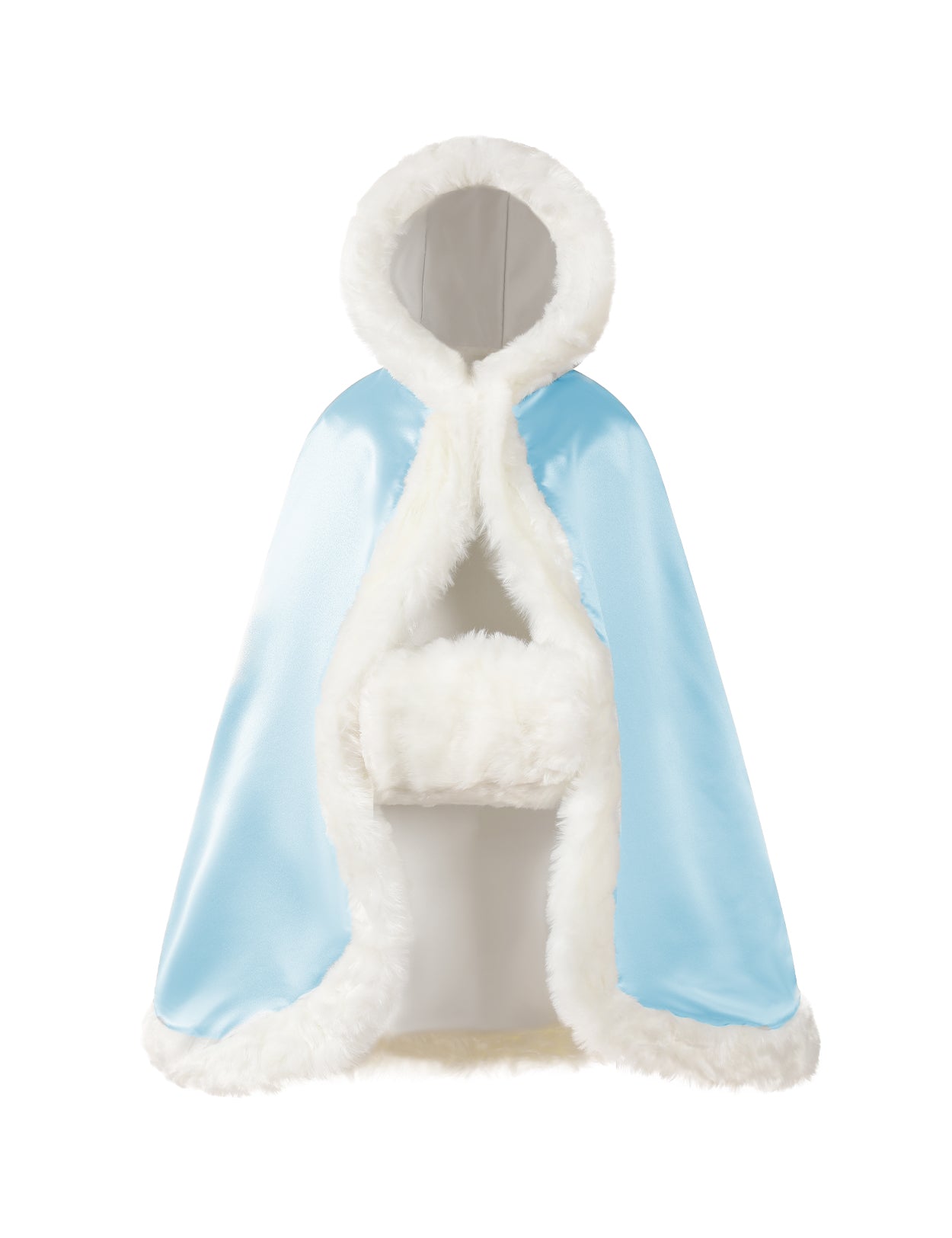 Cape en fourrure pour tout-petit : costume de demoiselle d'honneur et de cape à capuche de Noël