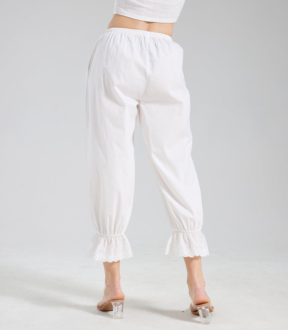 Vintage Baumwoll-Pettipants – Mittelalterlicher Lounge- und Unterrock für Damen