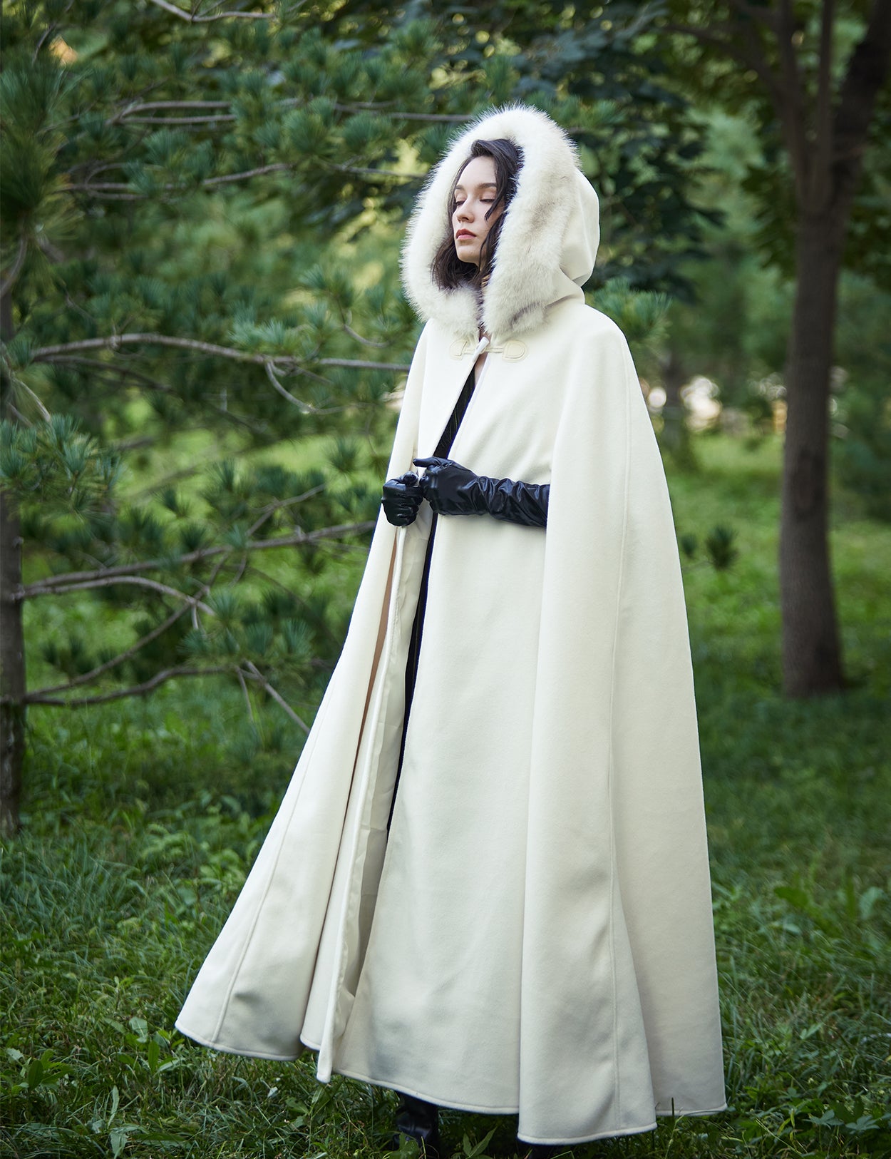 Cape à capuche médiévale pour Castlecore et cosplay gothique