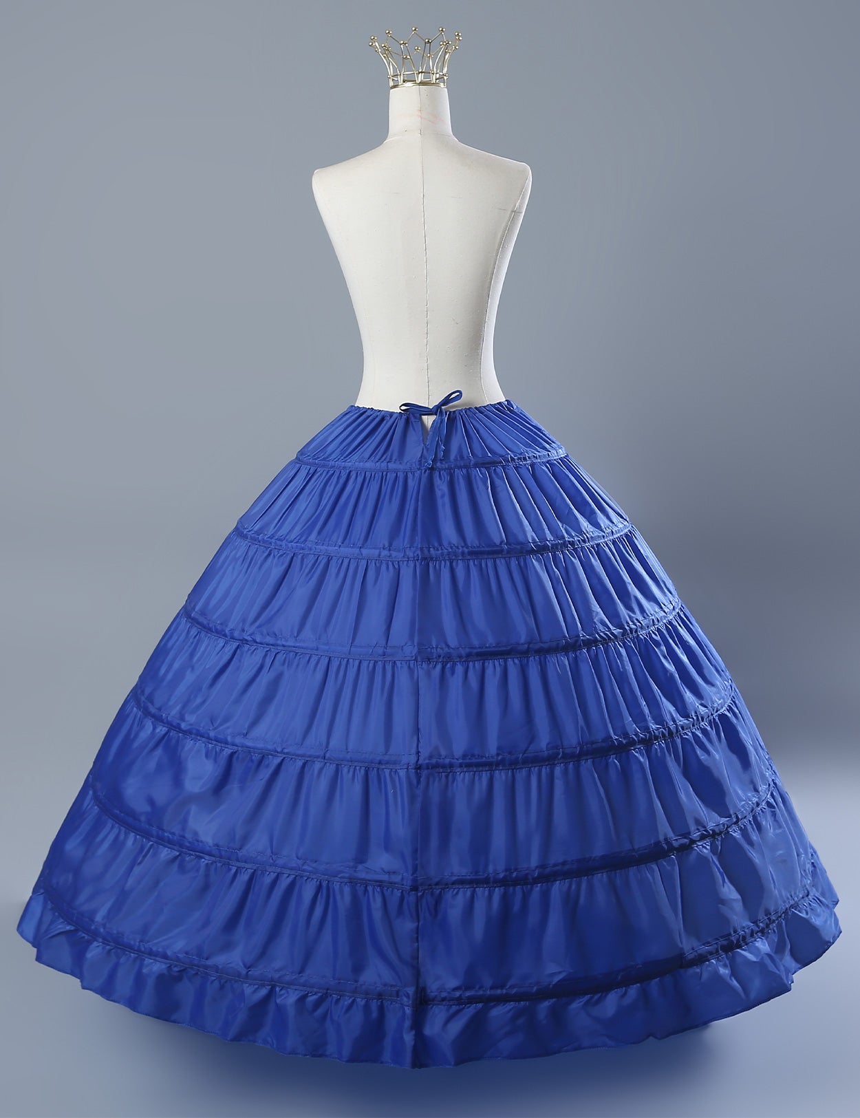Crinoline trapèze à 6 cerceaux pour robes de mariée longues au sol