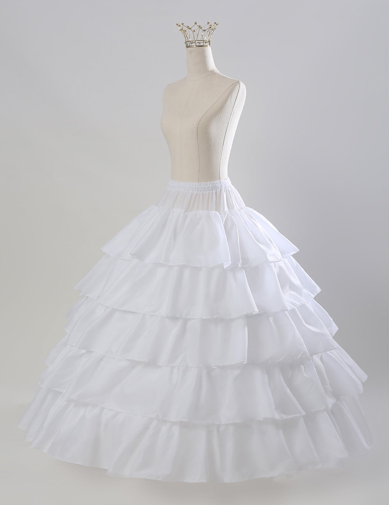 Jupon de mariage à volants pour femme