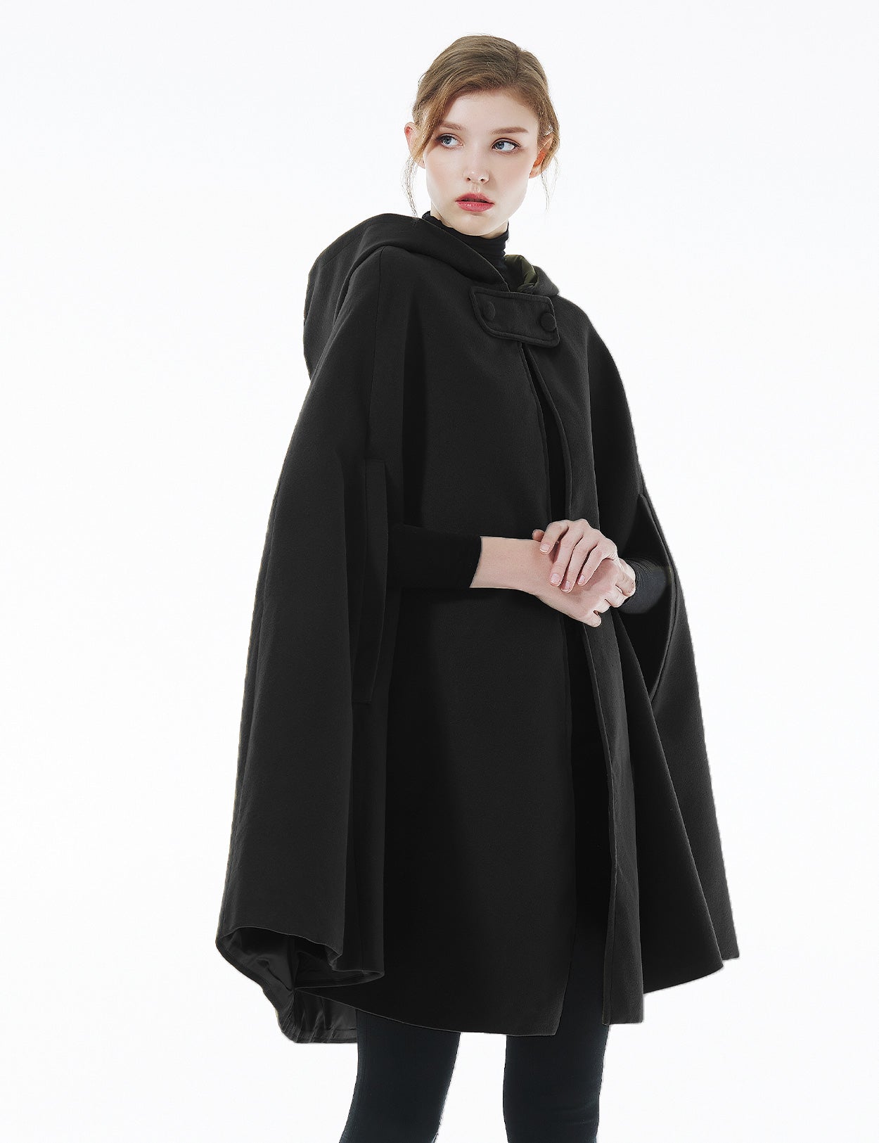 Eleganter Kapuzenumhang für Damen – Hochzeits- und Halloween-Umhang