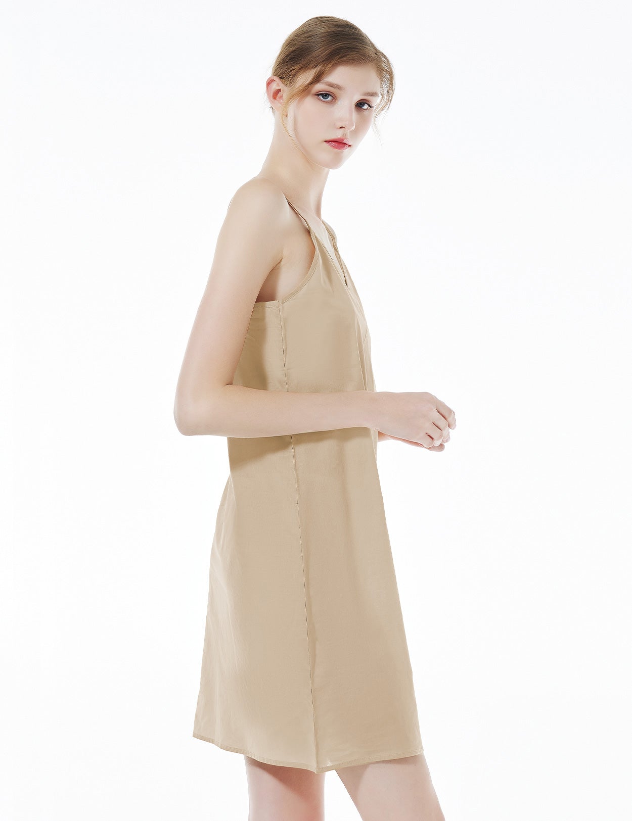 Vestido de Algodão para Mulher com Alças Reguláveis