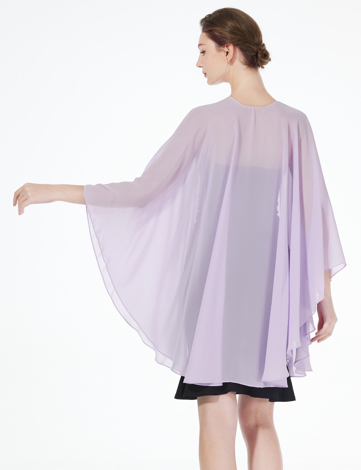 Elegant Chiffon Wedding Shawl - Bridal Evening Scarf Wrap