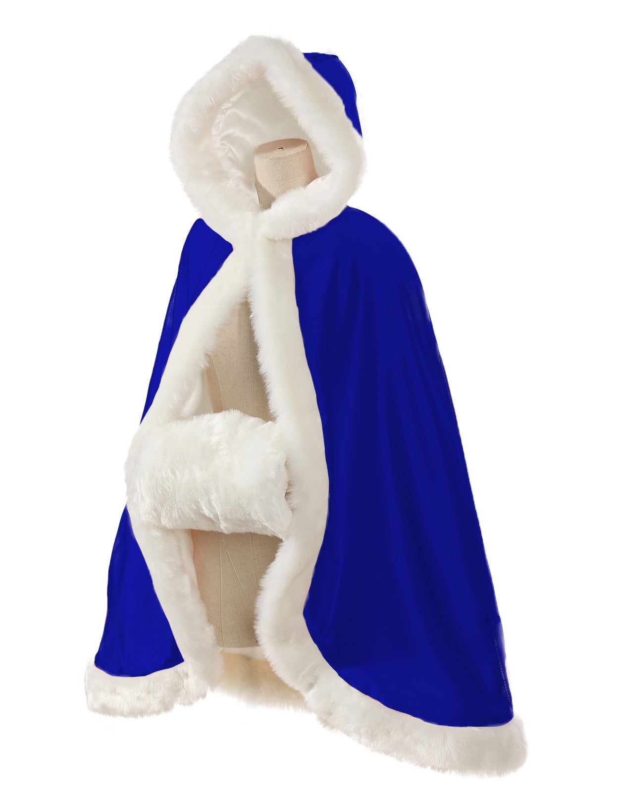 Cape en fourrure pour tout-petit : costume de demoiselle d'honneur et de cape à capuche de Noël