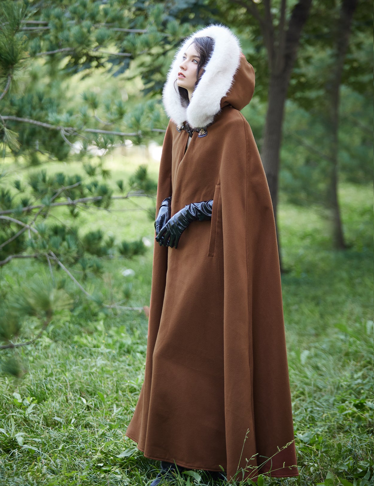Cape à capuche médiévale pour Castlecore et cosplay gothique