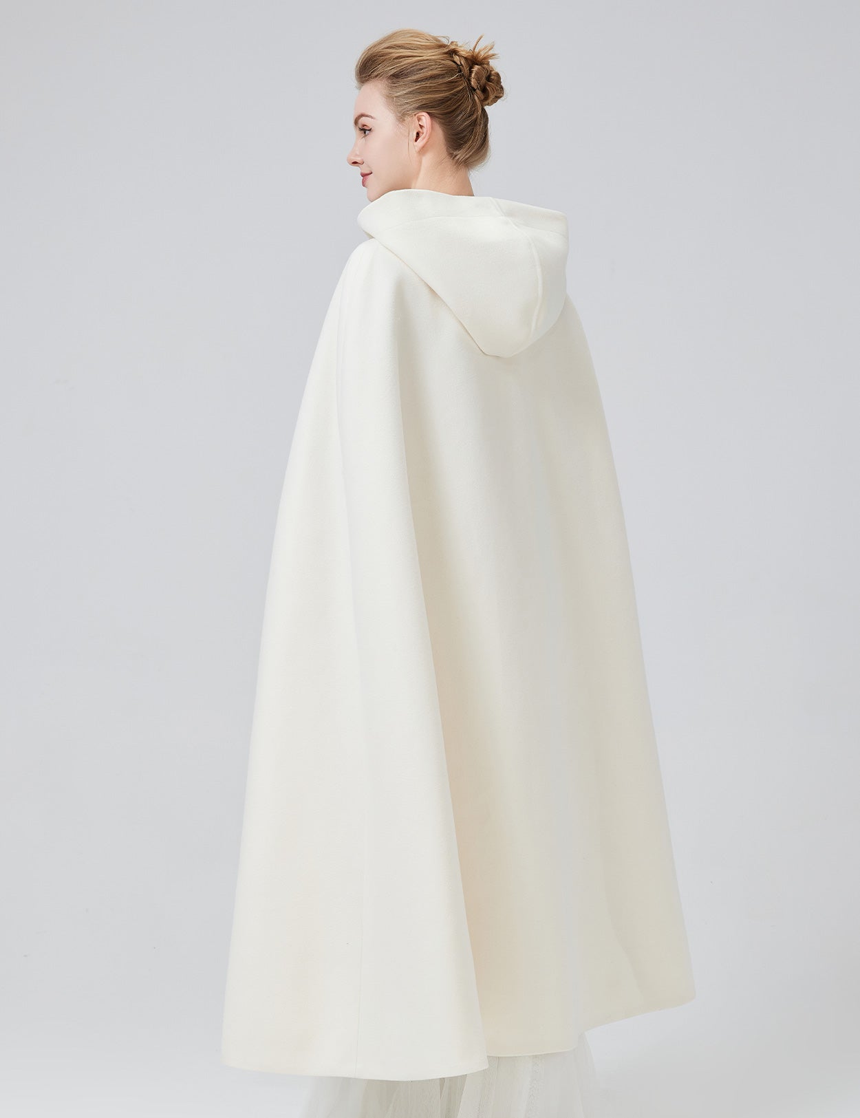 Eleganter Kapuzenumhang für Damen – Hochzeits- und Halloween-Umhang