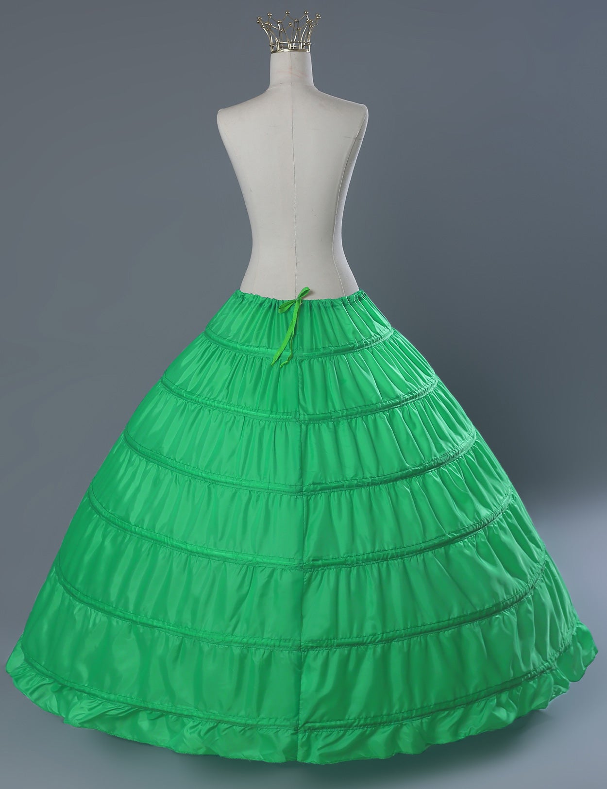 Crinoline trapèze à 6 cerceaux pour robes de mariée longues au sol