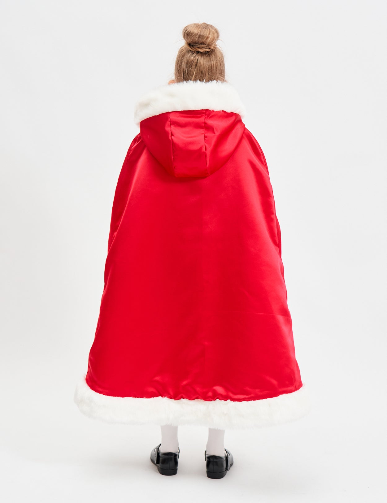 Cape en fourrure pour tout-petit : costume de demoiselle d'honneur et de cape à capuche de Noël