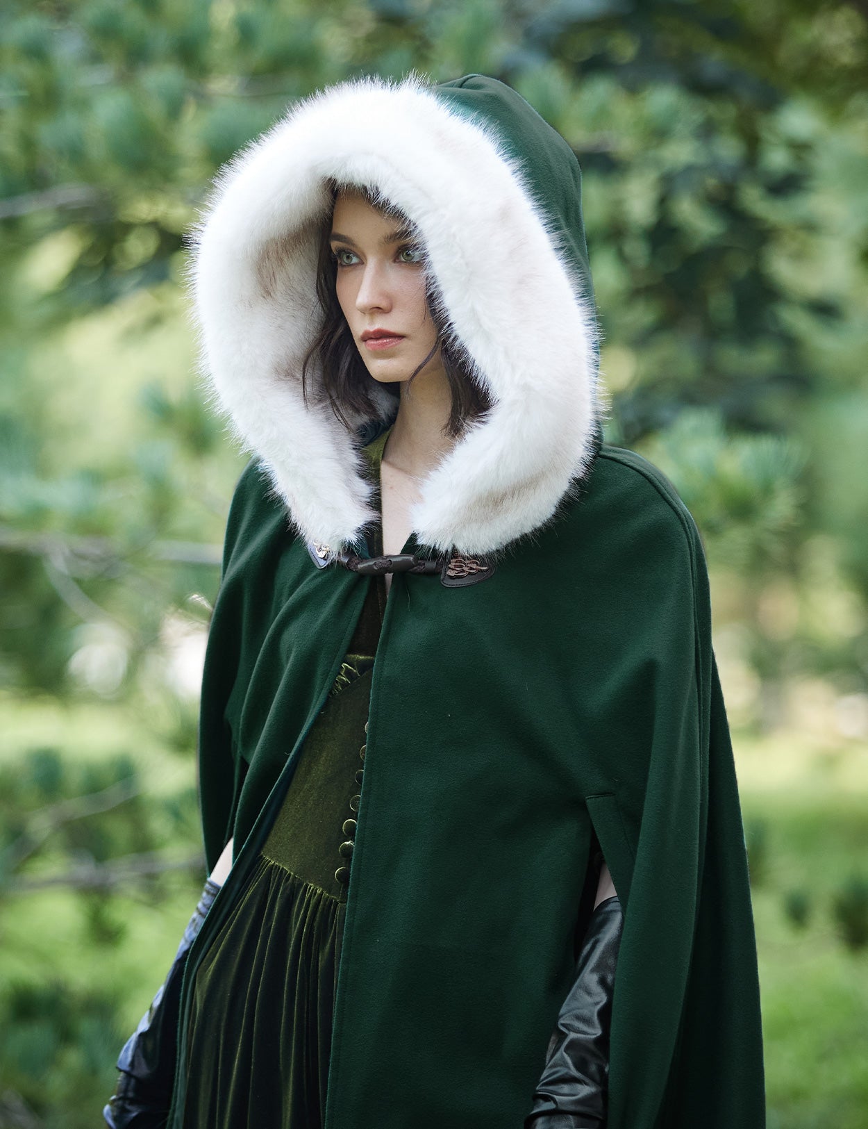 Cape à capuche médiévale pour Castlecore et cosplay gothique