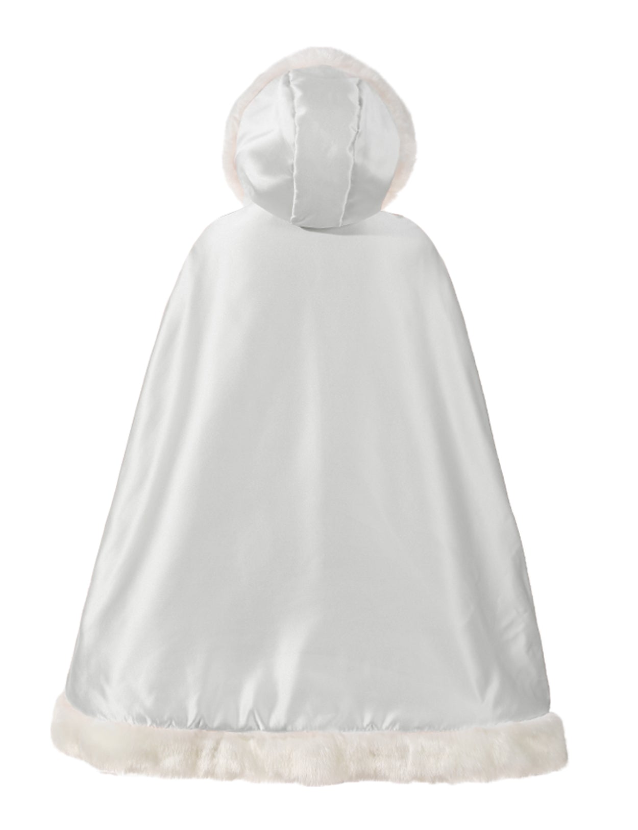 Cape en fourrure pour tout-petit : costume de demoiselle d'honneur et de cape à capuche de Noël