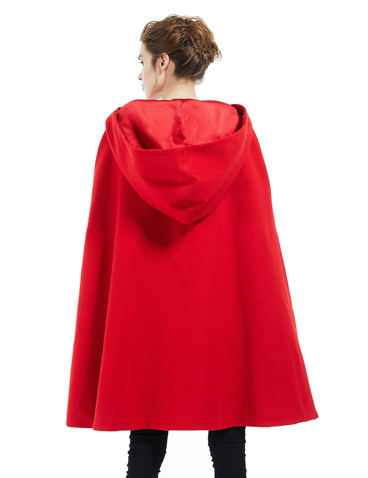 Eleganter Kapuzenumhang für Damen – Hochzeits- und Halloween-Umhang