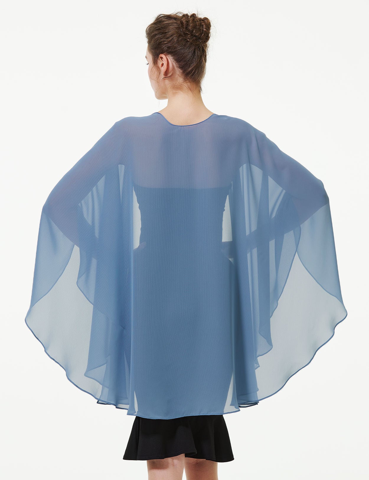 Elegant Chiffon Wedding Shawl - Bridal Evening Scarf Wrap