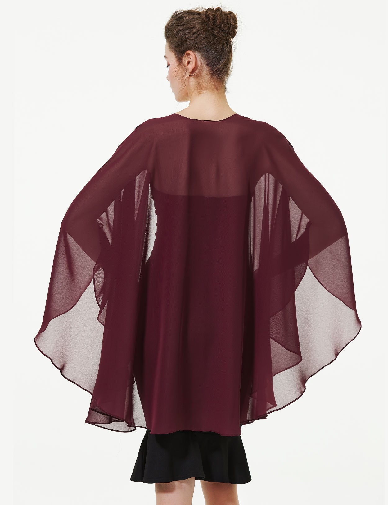 Elegant Chiffon Wedding Shawl - Bridal Evening Scarf Wrap