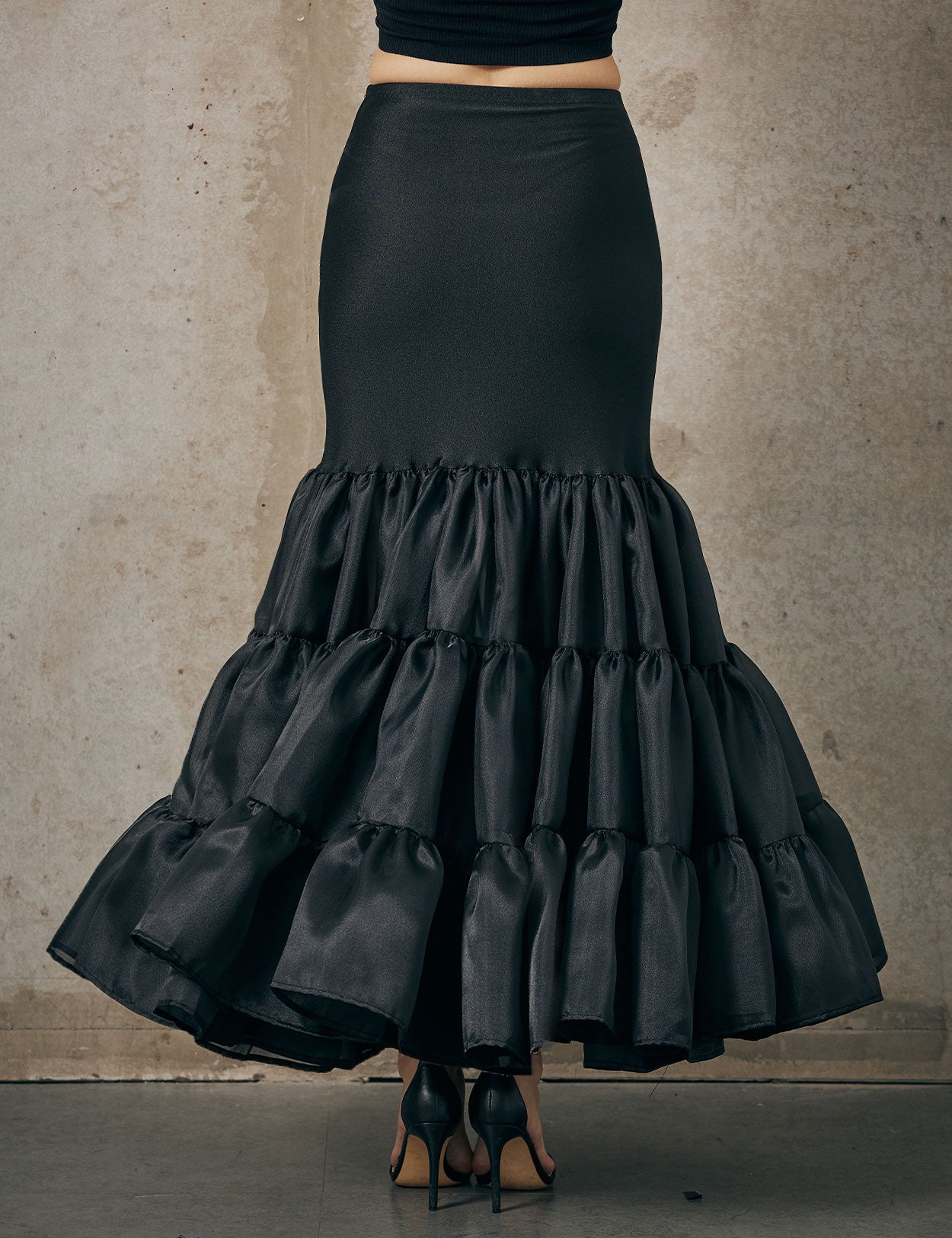 Hoopless Mermaid Petticoat Skirt - Under Dress Full Slip for Women