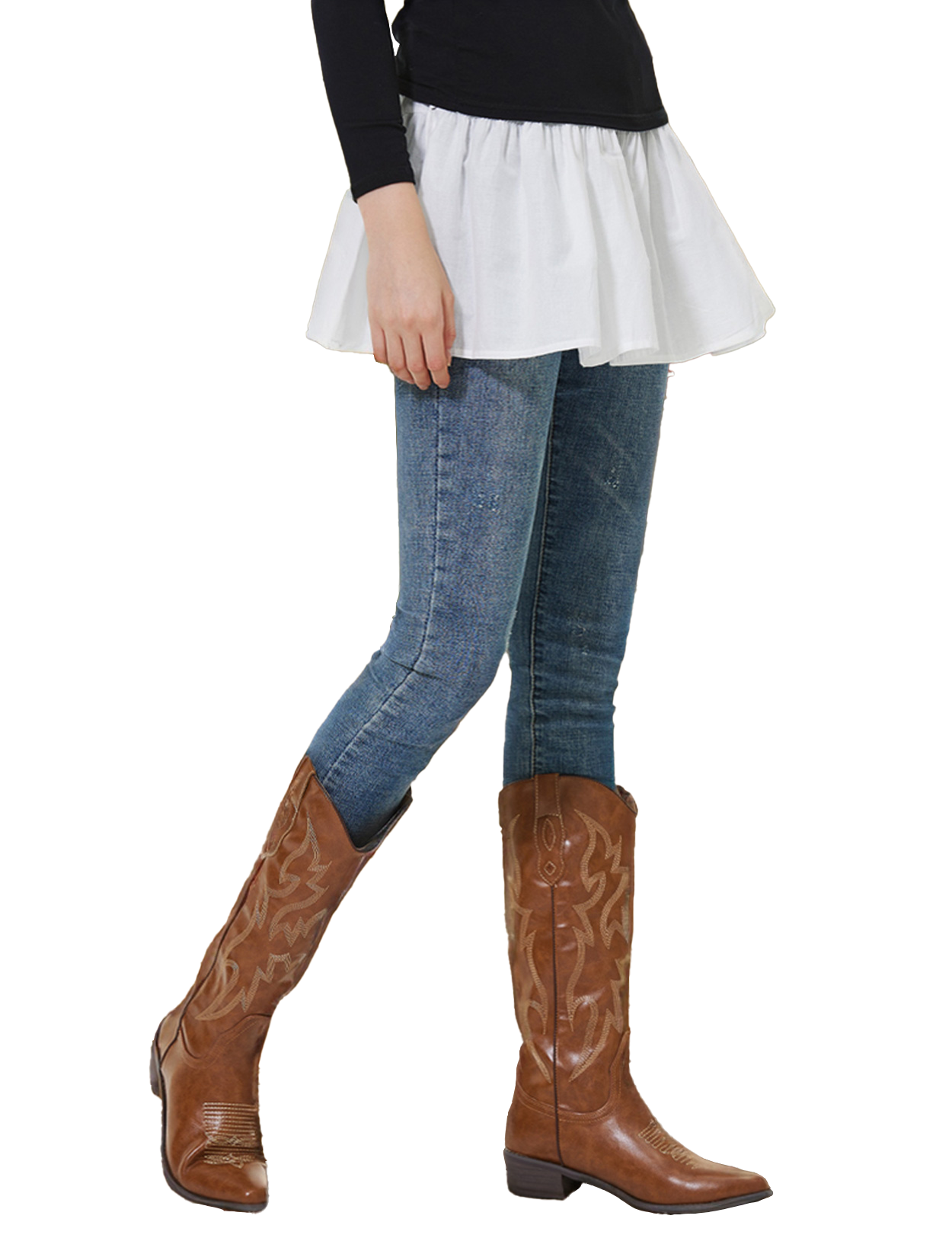 Pure Cotton Mini Underskirt Shirt Extender for Women
