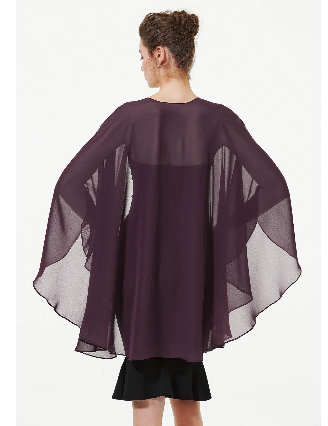 Elegant Chiffon Wedding Shawl - Bridal Evening Scarf Wrap