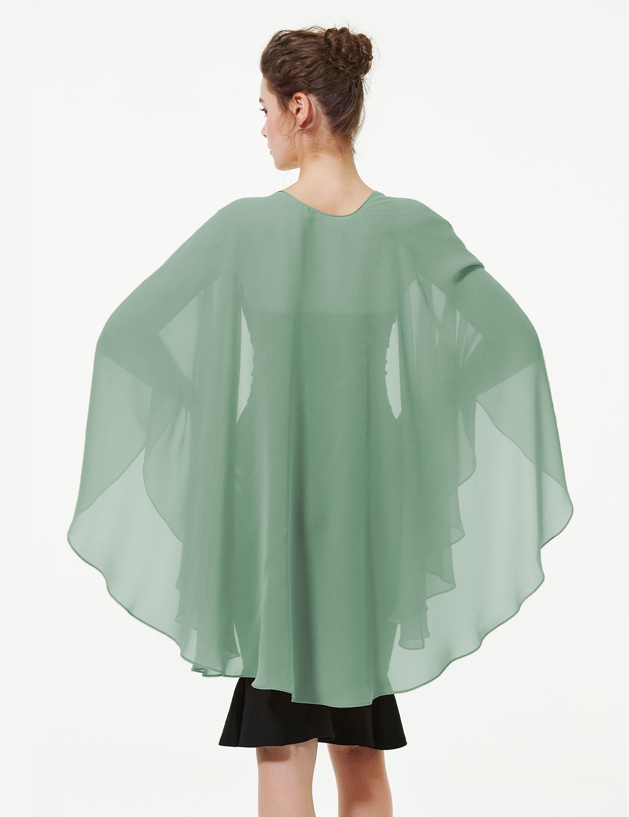 Elegant Chiffon Wedding Shawl - Bridal Evening Scarf Wrap