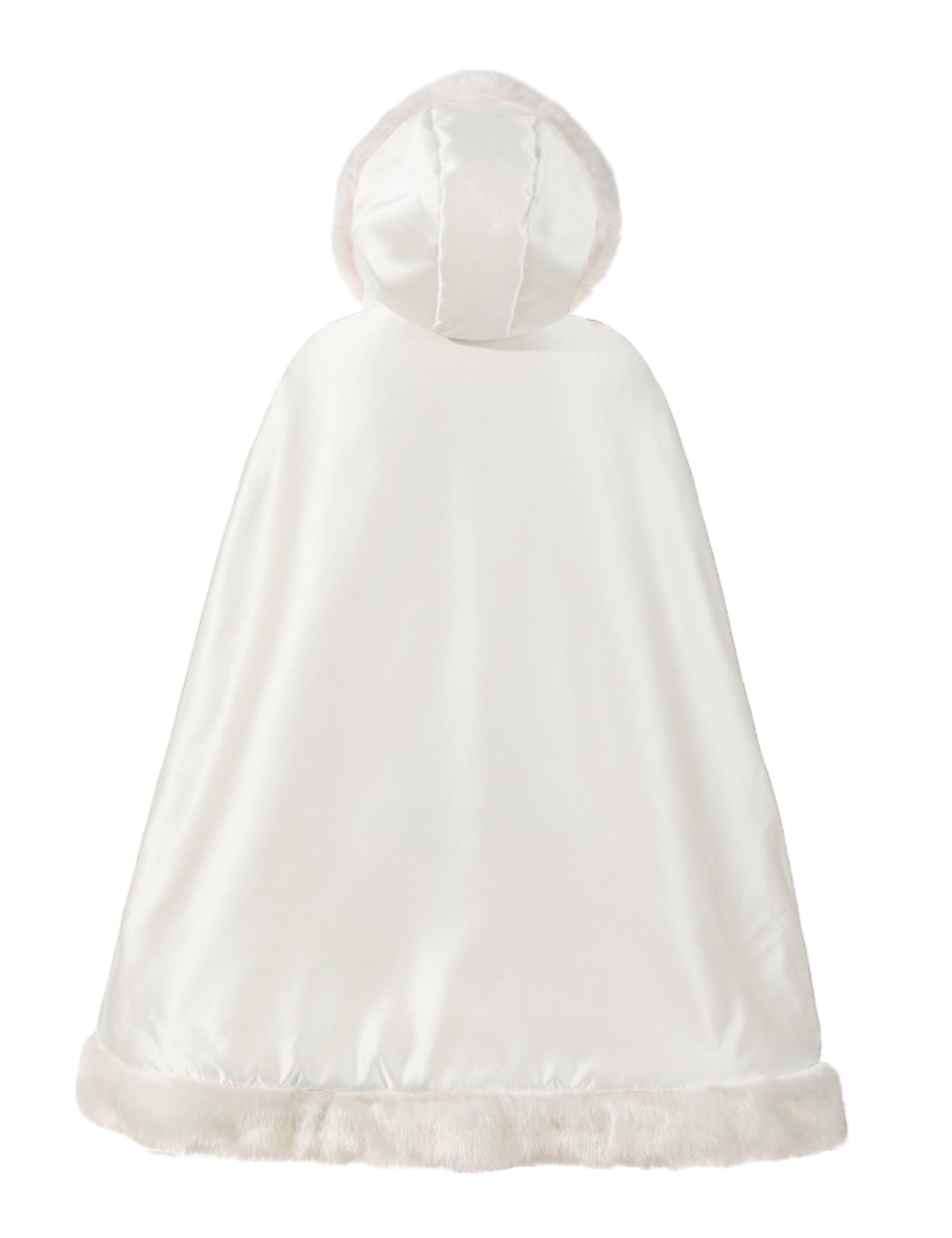 Cape en fourrure pour tout-petit : costume de demoiselle d'honneur et de cape à capuche de Noël