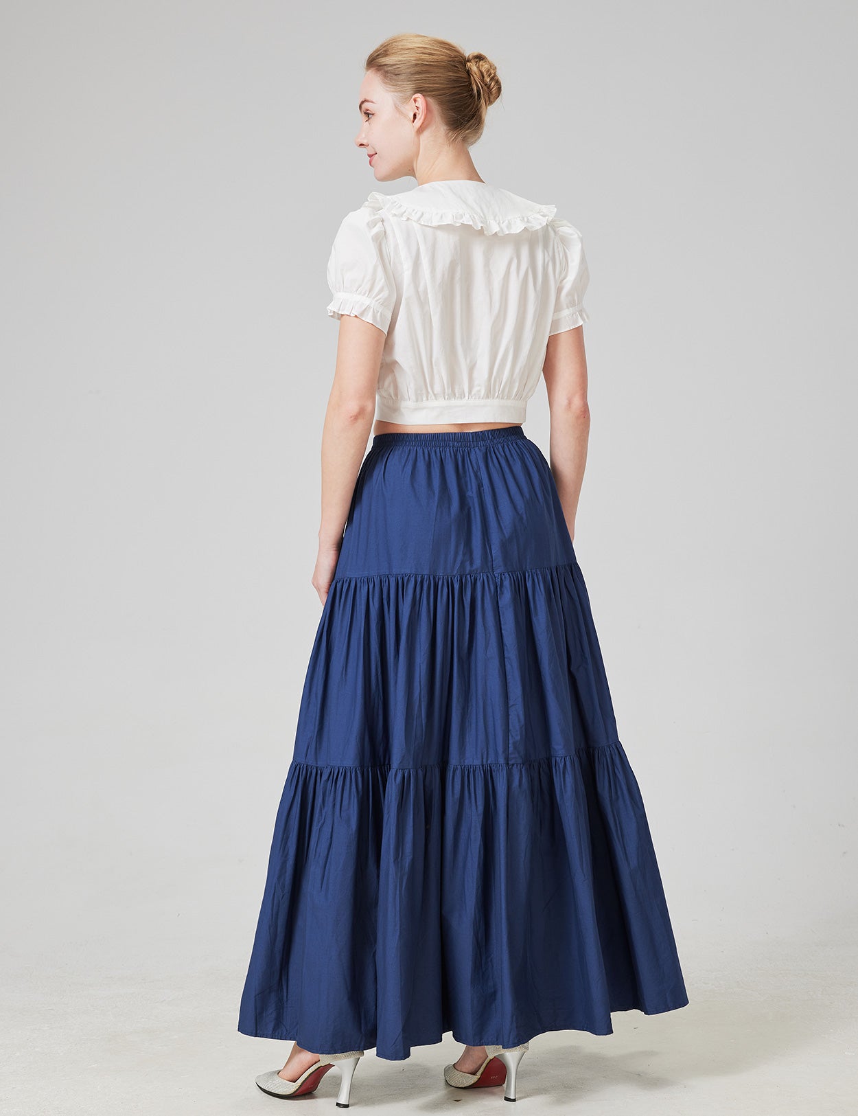 100% Cotton Renaissance Medieval Boho Maxi Skirt for Women