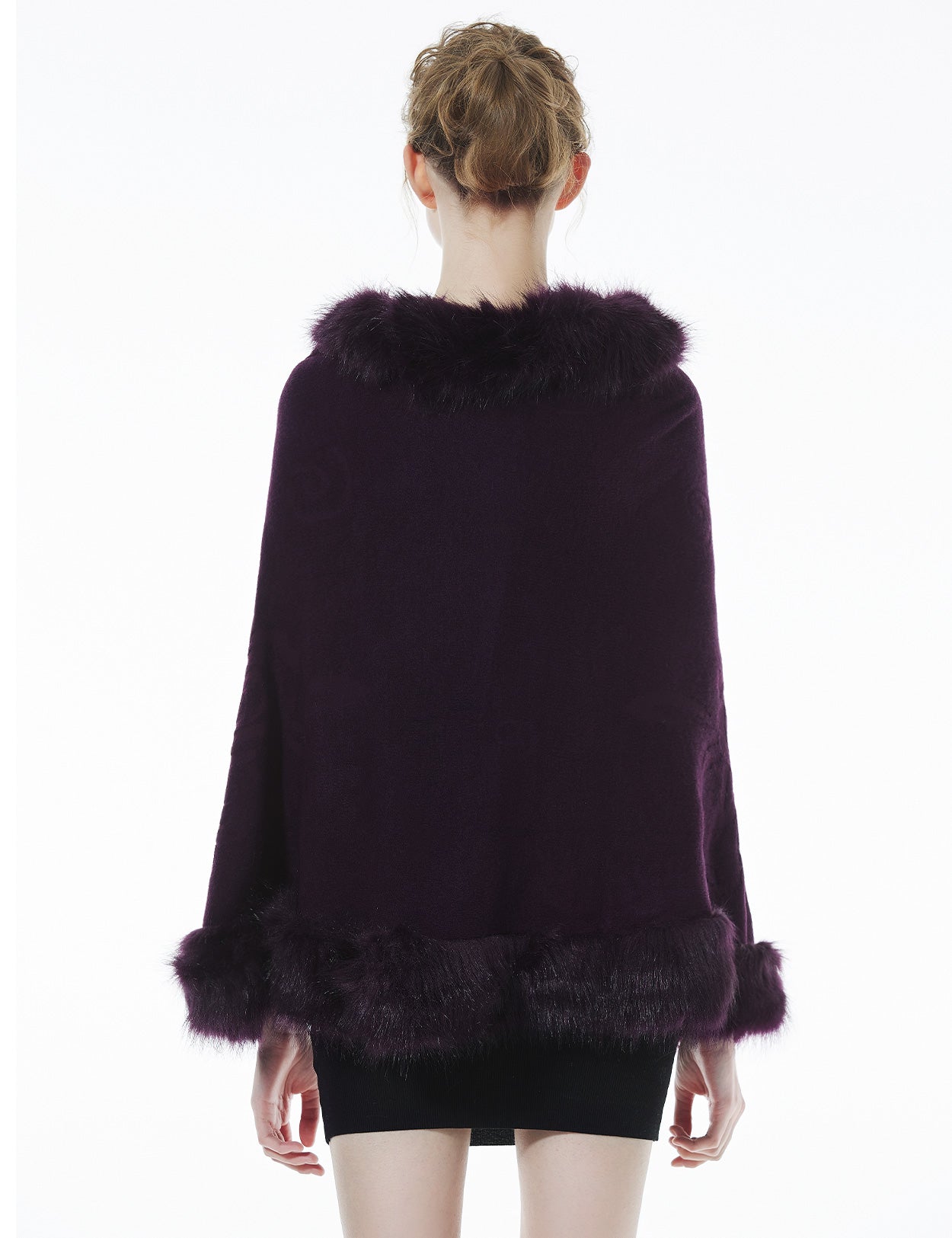 Luxurious Faux Fur Shawl for Winter Wedding Bridal Cape Elegant Wrap