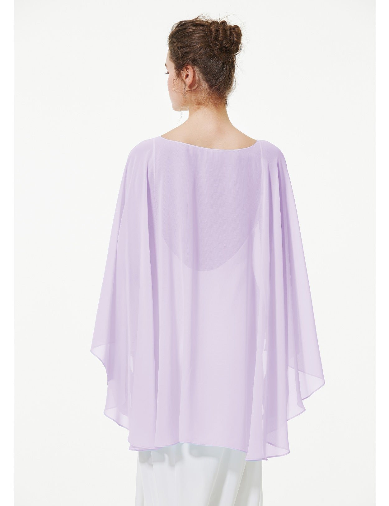 Cape en mousseline pour femme | Étole transparente et châle de soirée pour mariage d'automne