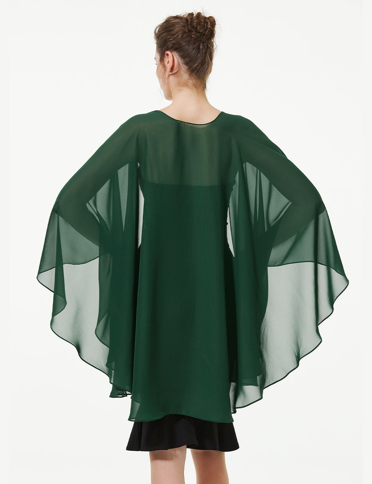 Elegant Chiffon Wedding Shawl - Bridal Evening Scarf Wrap