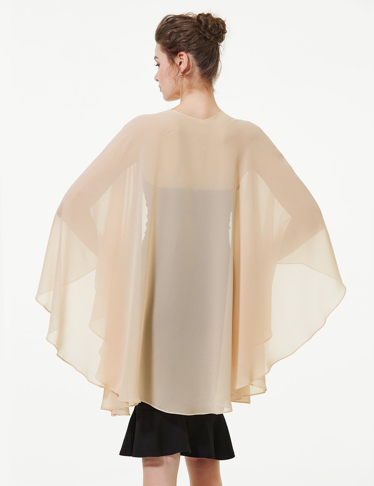 Elegant Chiffon Wedding Shawl - Bridal Evening Scarf Wrap