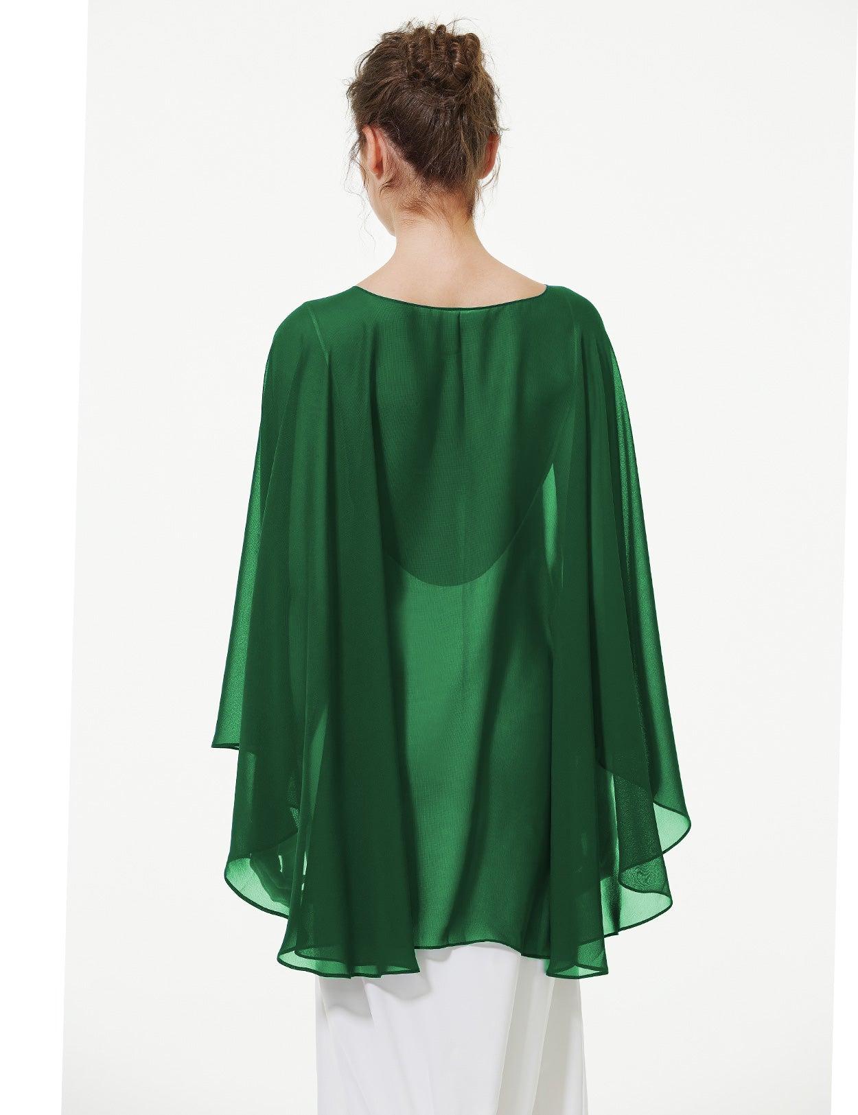 Cape en mousseline pour femme | Étole transparente et châle de soirée pour mariage d'automne