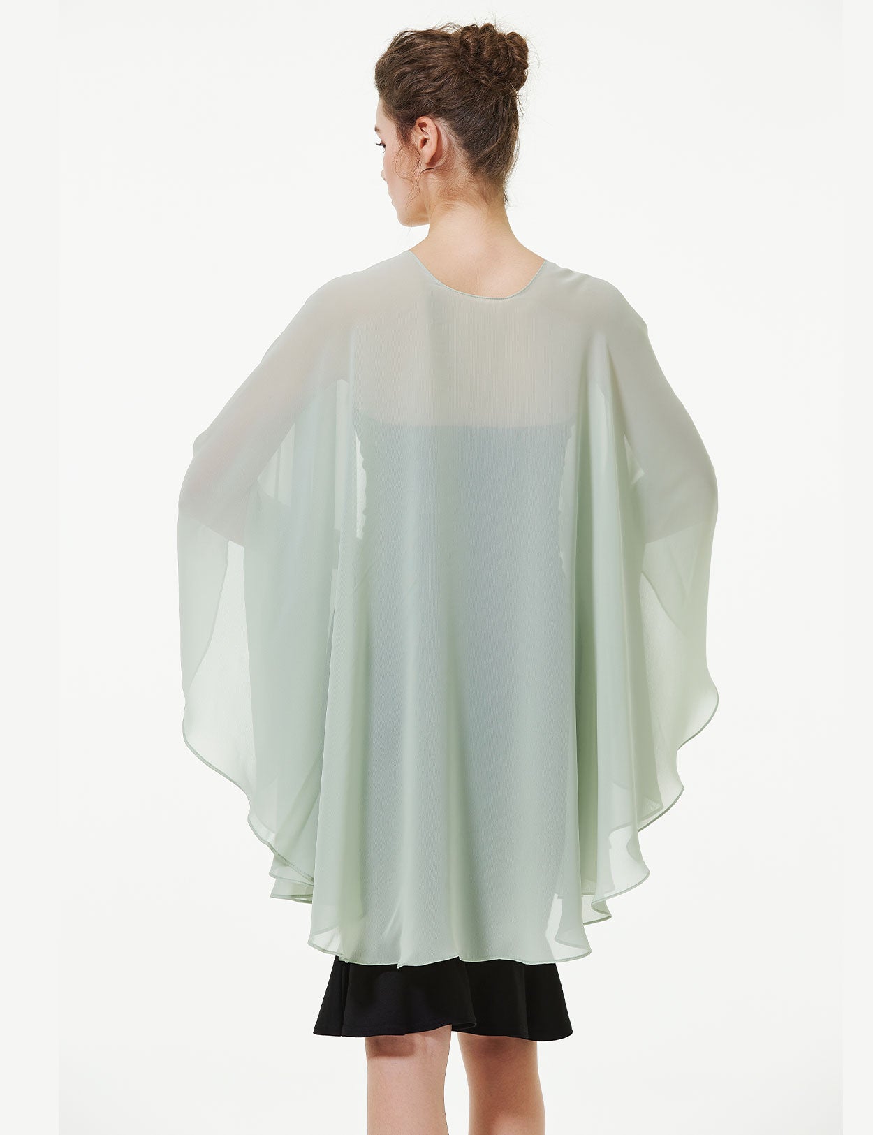 Elegant Chiffon Wedding Shawl - Bridal Evening Scarf Wrap