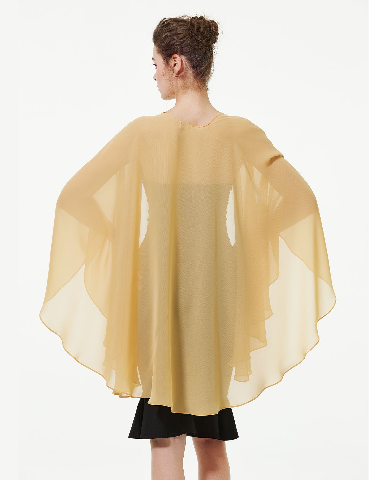 Elegant Chiffon Wedding Shawl - Bridal Evening Scarf Wrap