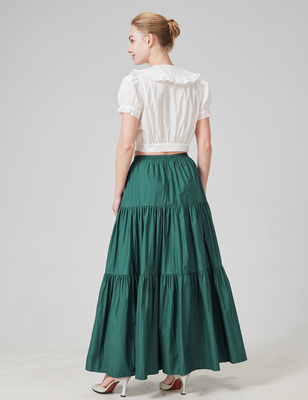 100% Cotton Renaissance Medieval Boho Maxi Skirt for Women